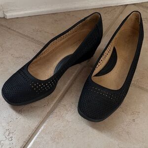 Elegant Black Women's Wedge Shoes